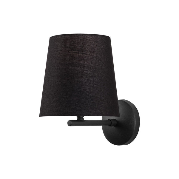 Lampa perete PROFIL 4681, negru, metal/material textil, 18x23x26 cm