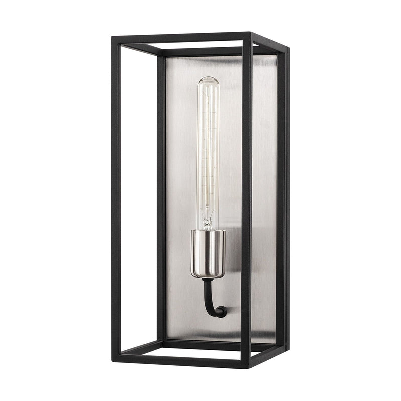 Lampa de perete Kafes-5571, negru, metal, 17x19x39 cm