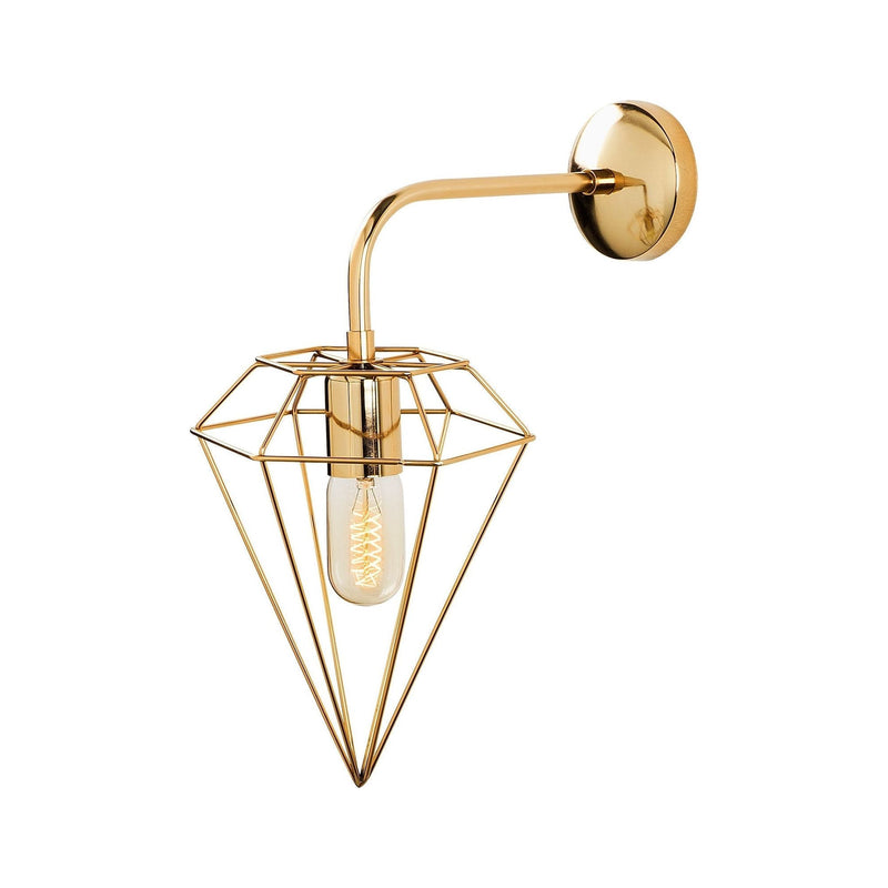 Lampa de perete Elmas-6304, auriu, metal, 20x37x43 cm