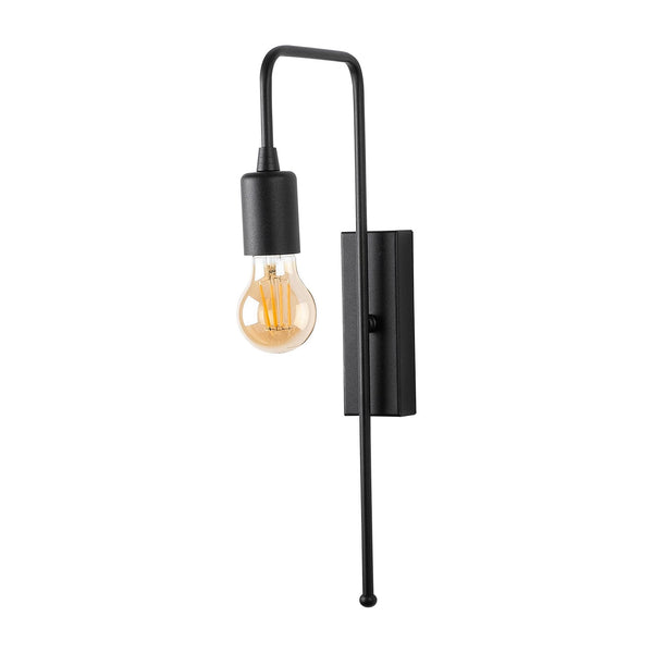 Lampa perete MUM-3502, negru, metal, 6x22x42 cm