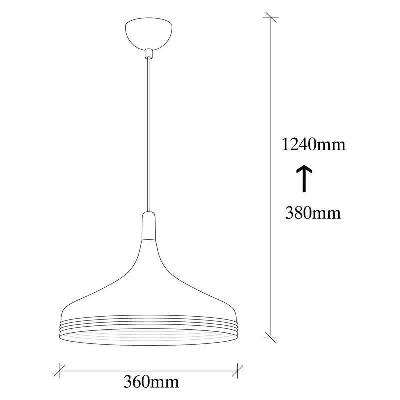 Lustra SAGLAM 3723, alb/auriu, metal, 36x38-124 cm