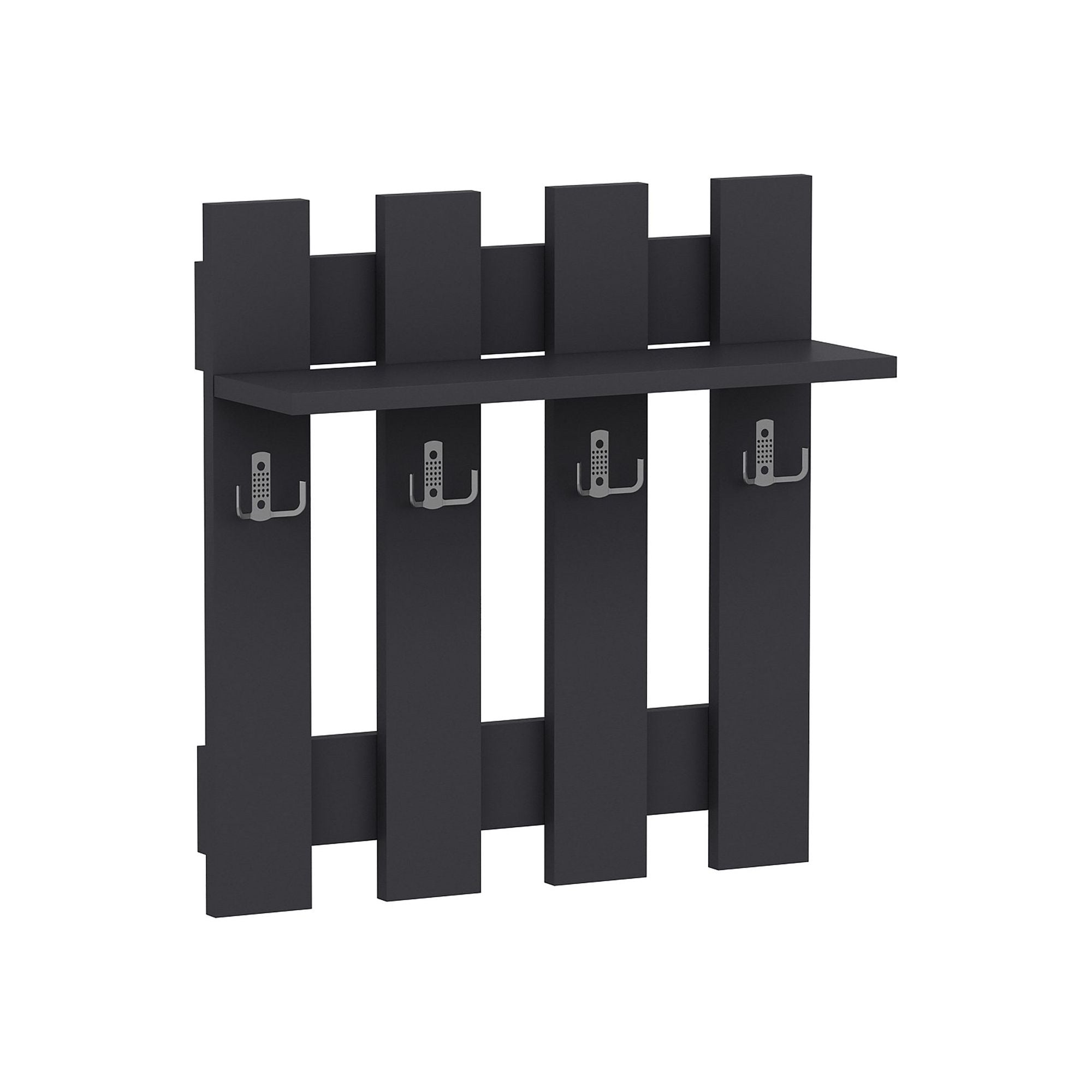 Cuier UTICA, gri antracit, PAL melaminat, 57x18x60 cm