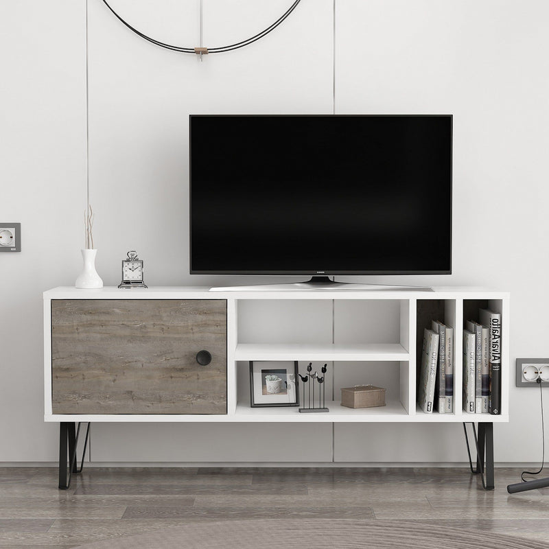 Comoda TV Arven, alb, PAL, 120x25x52 cm