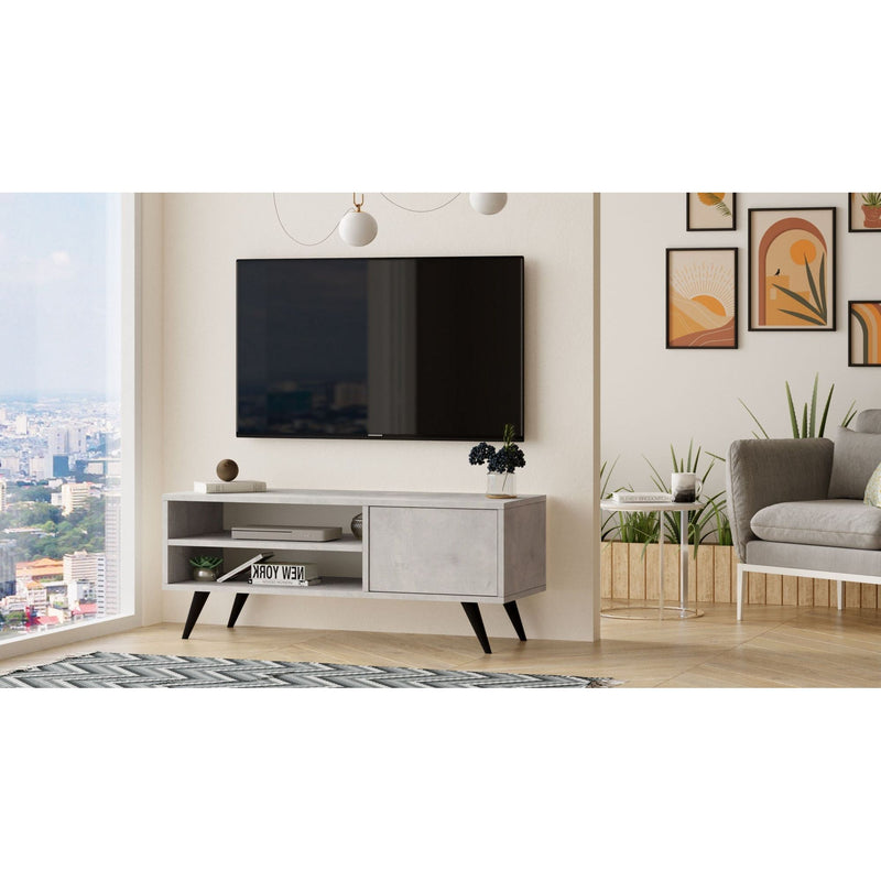 Comoda TV CD1-RT, gri deschis, PAL, 110x40x44 cm