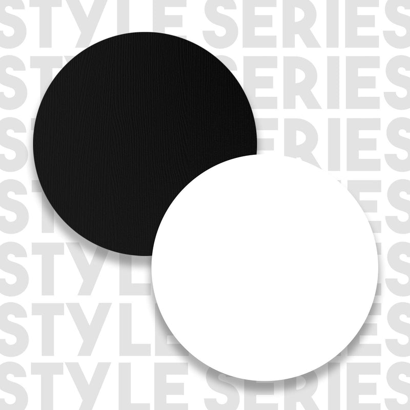 Masa bar ST1 - LW, alb/negru, PAL melaminat, 120x52x102 cm