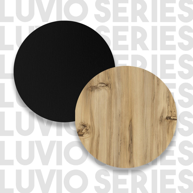 Set mobila living LV33-KL, stejar/negru, 100% PAL melaminat, 160x45x36 cm