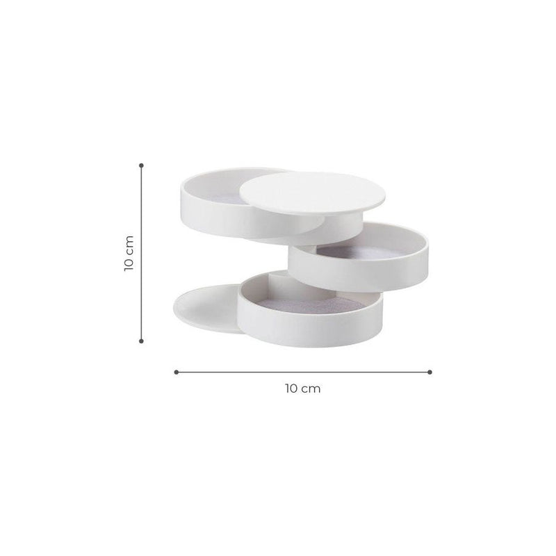 Organizator de machiaje MonarM - 110, alb, plastic 100%, 10x10x10 cm