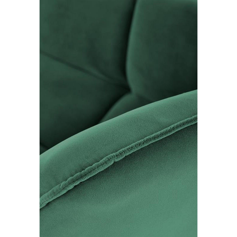 Fotoliu modern Belton, catifea verde, 74x73x78 cm