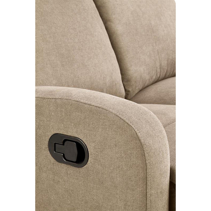 Canapea pliabila OSLO 2S, bej, stofa, 128x95/158x100 cm