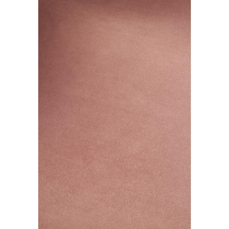 Scaun tapitat K381, roz deschis/auriu, stofa catifelata/metal, 48x58x88 cm