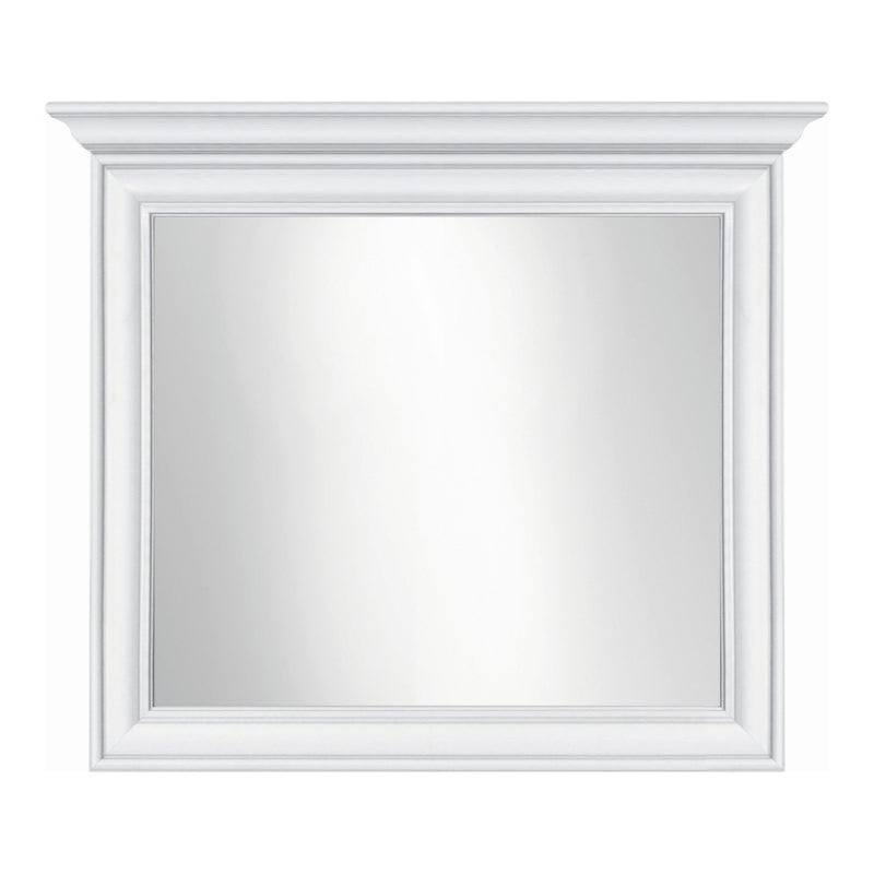 Oglinda decorativa Idento, alba, 99x6.5x76 cm