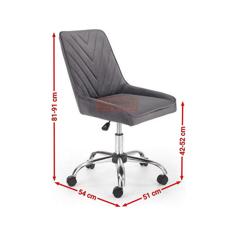 Scaun ergonomic pentru birou Rico, gri, 51x54x81/91cm