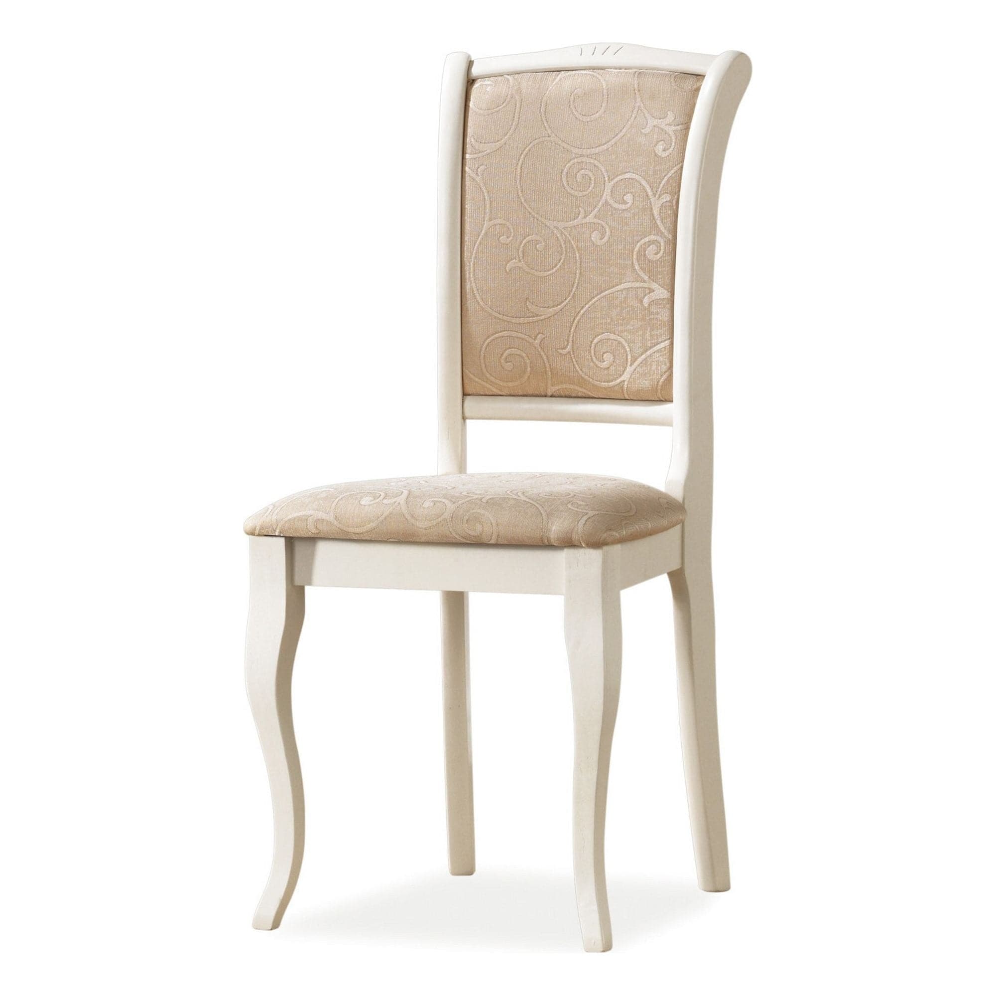 Scaun OP-SC2, bej/crem, stofa clasica/lemn, 45X42X96 cm