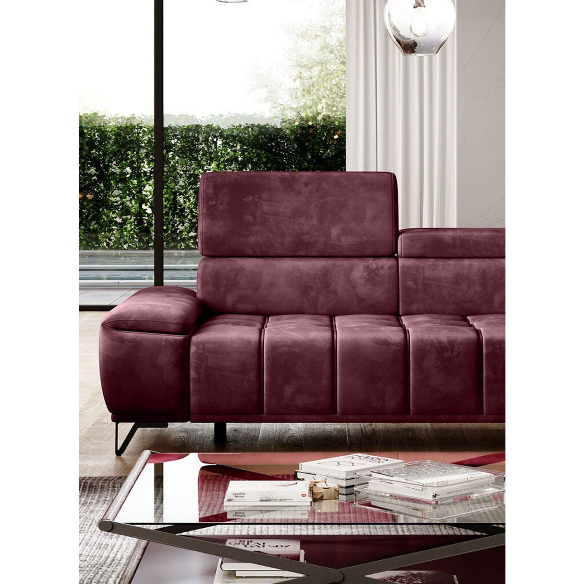 Canapea PALLADIO 3E, personalizabil materiale gama Oferta Avantaj, reglaj electric, tetiere raglabile, 212x110x99 cm