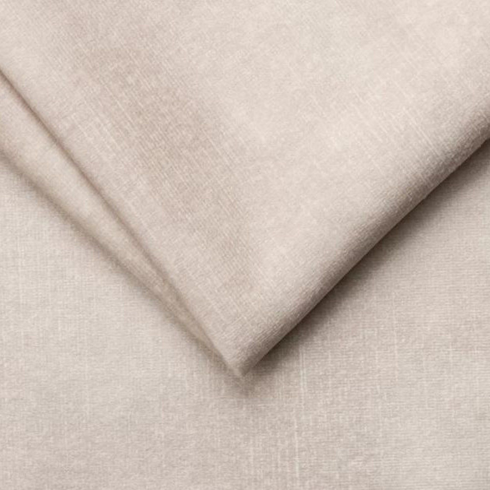 Coltar extensibil MOLINA MINI, sezlong stanga, stofa catifelata bej - Palladium 02, Gama Premium, cu lada depozitare, 277x189x90 cm