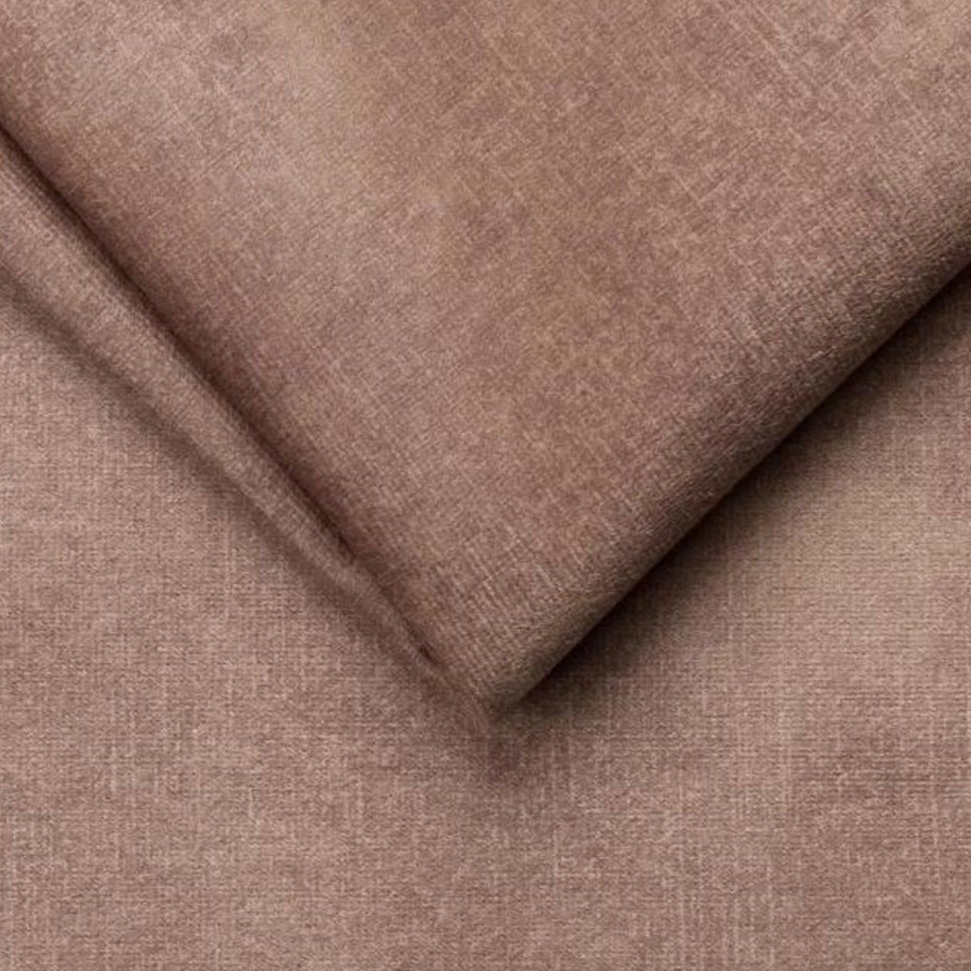 Coltar extensibil SELVA XL, sezlong dreapta, stofa catifelata maro - Palladium 4, Gama Premium, cu lada depozitare si tetiere reglabile, 339x223x95 cm