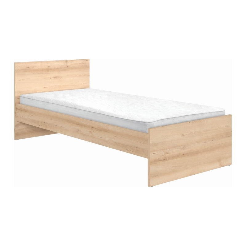 Cadru pat pentru copii din lemn Namek 90, cu sertar, fara somiera