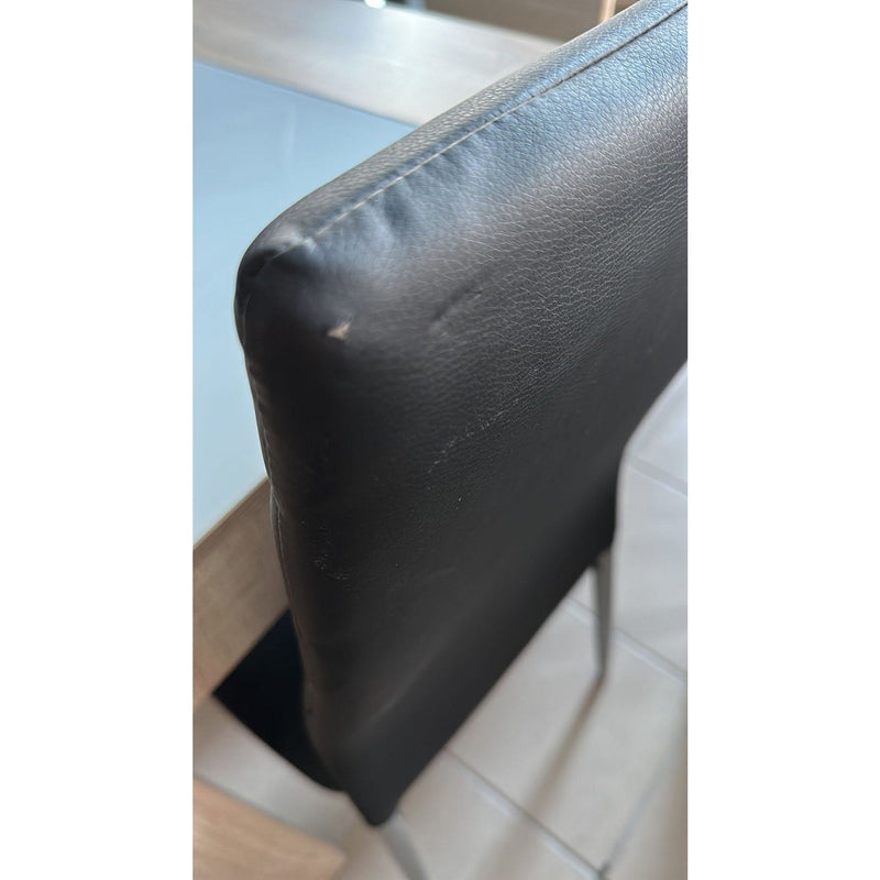 PRODUS RESIGILAT - Scaun tapitat H261 BIS, negru, piele ecologica, 40x38x96 cm