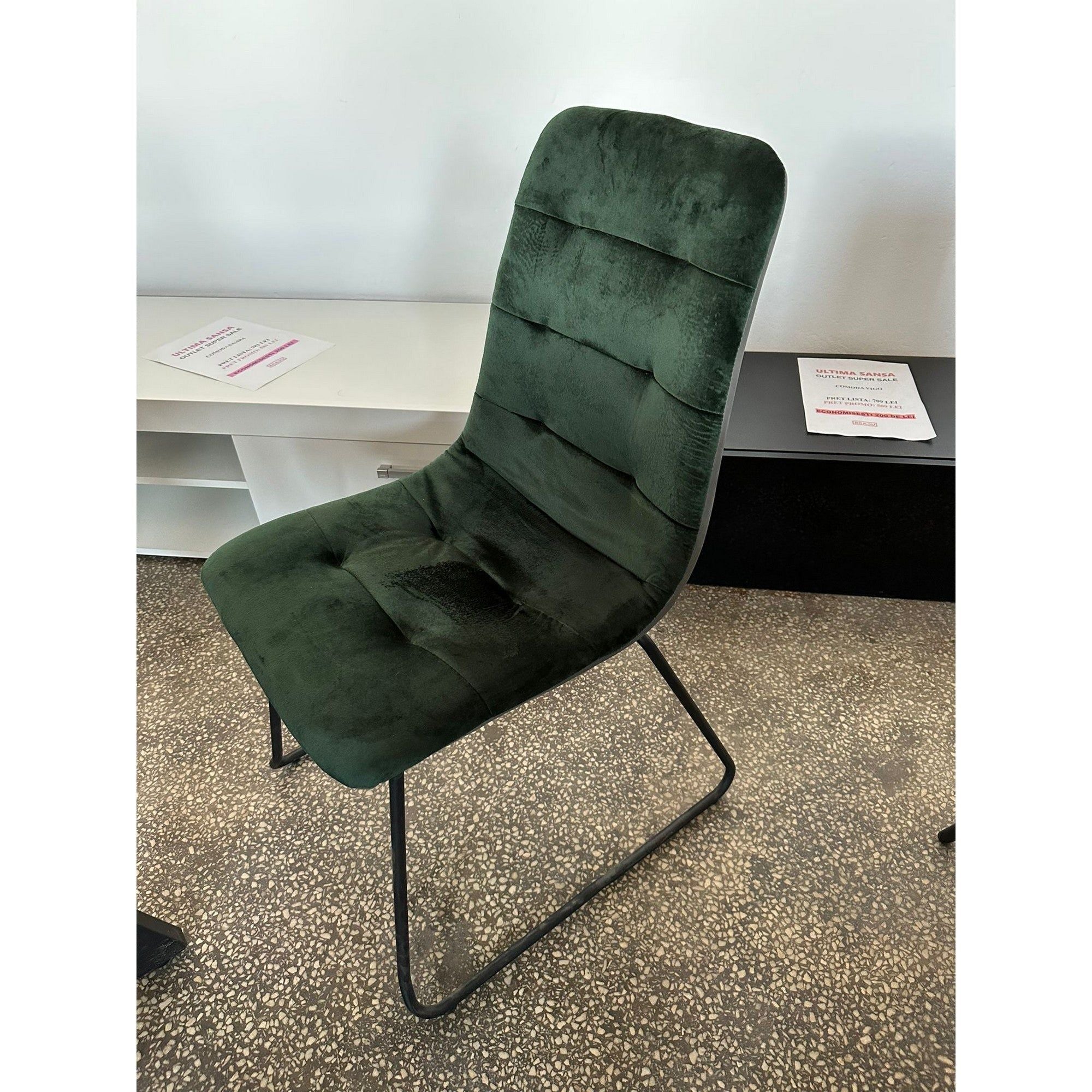 PRODUS RESIGILAT - Scaun tapitat modern K321, 45X55X84 cm