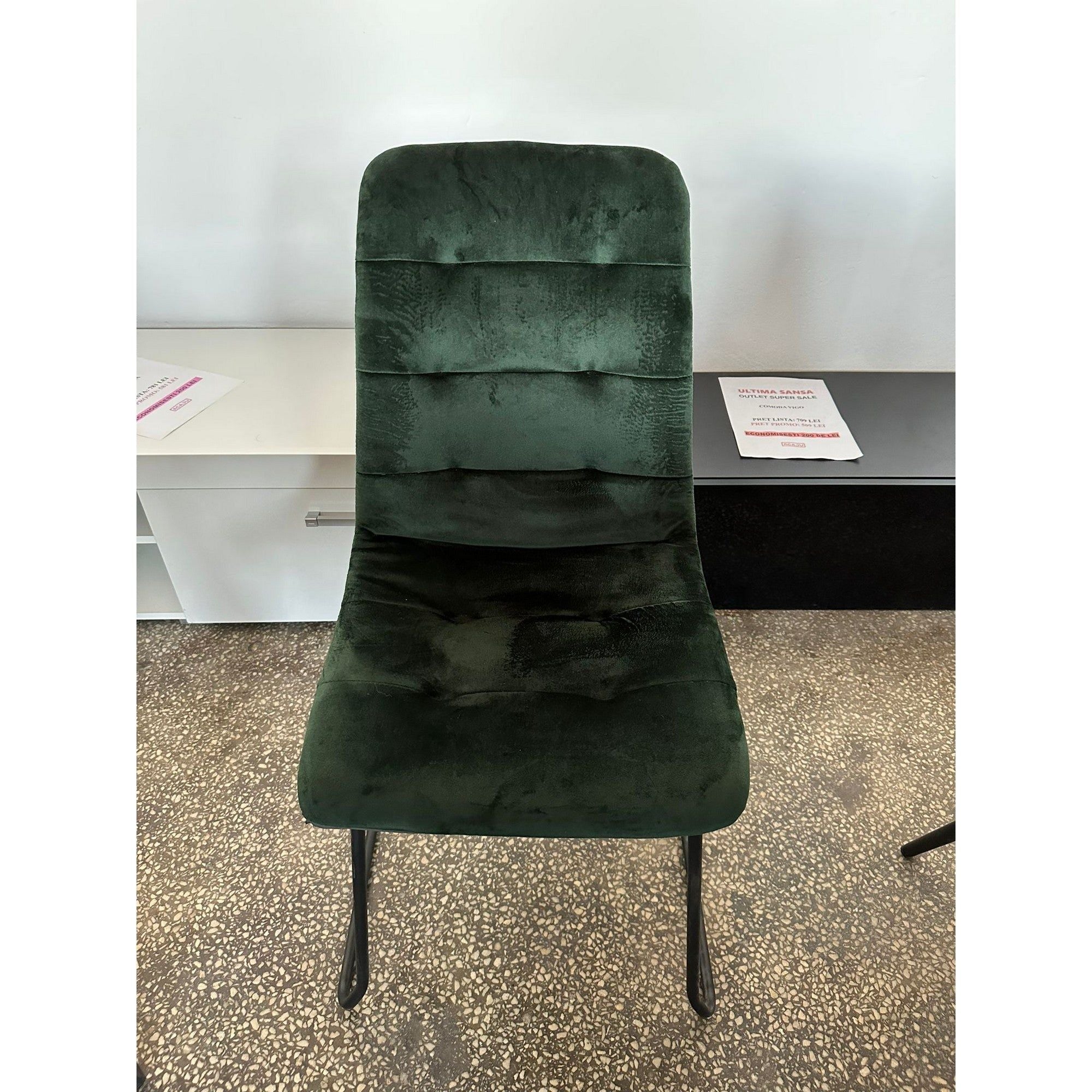 PRODUS RESIGILAT - Scaun tapitat modern K321, 45X55X84 cm