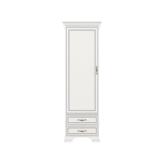 Dulap Tiffany, alb-crem, 69x39,5x212 cm