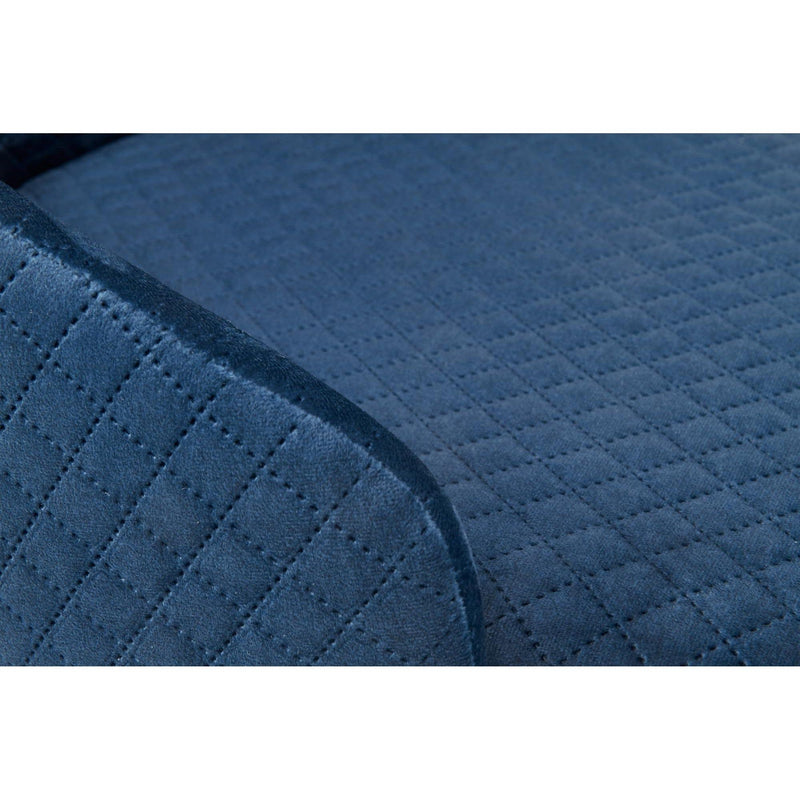 Scaun tapitat TOLEDO 3, albastru inchis, 57x56x86 cm