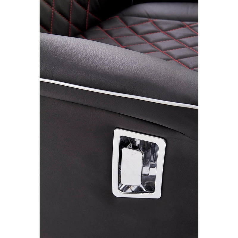 Fotoliu cu recliner Camaro, negru, 77x72/146x86/112 cm - ACAJU 