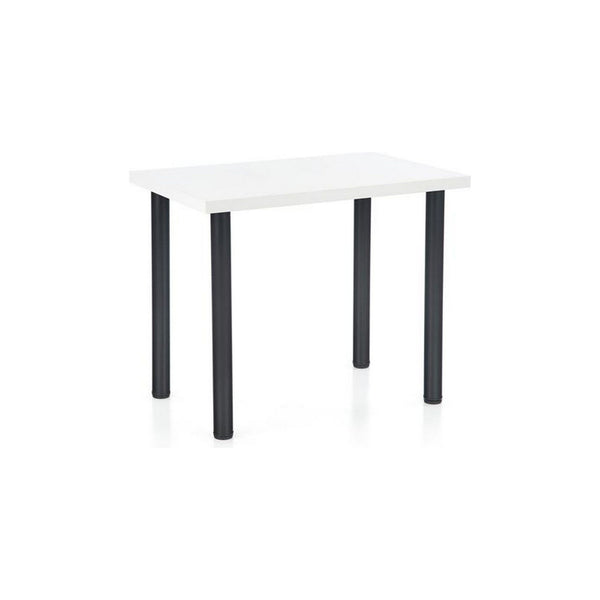 Masa sufragerie Modex 2, alb/negru, PAL/otel, 90x60x75 cm