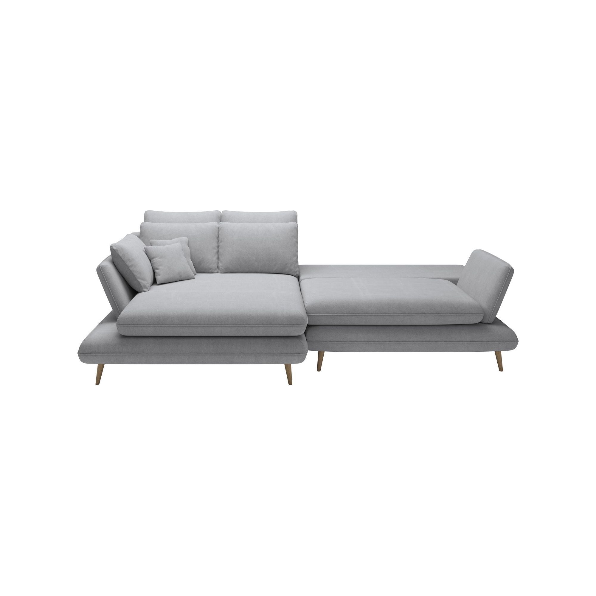 Coltar extensibil MONTE, stofa clasica bej - Austin 2, cu lada depozitare, 283x181x90 cm