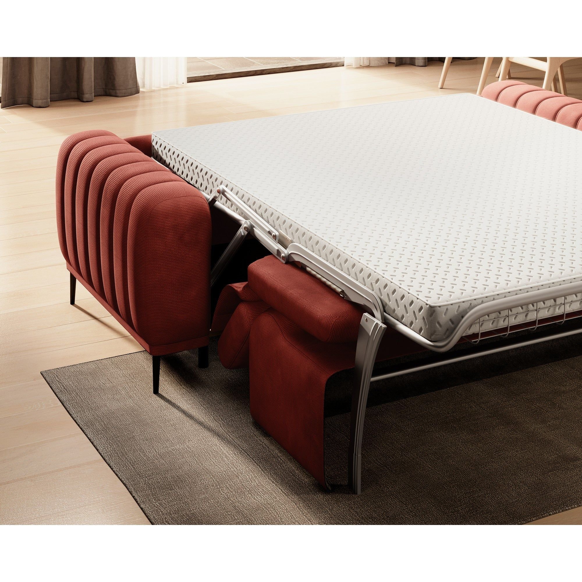 Canapea extensibila GANDI 160, personalizabil materiale gama Premium, cu tetiere reglabile, 227x102x95 cm