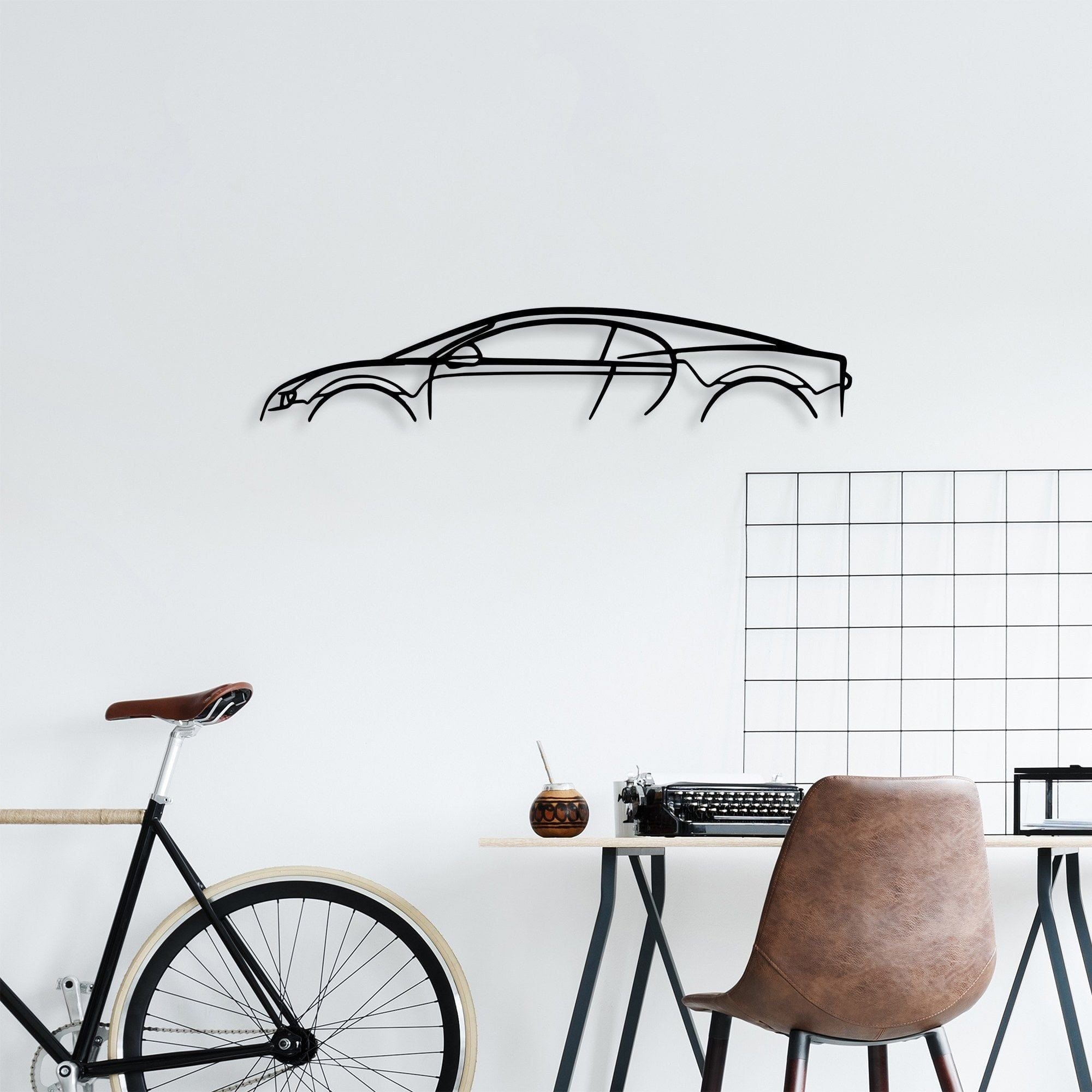 Accesoriu decorativ 891TNL2364, negru, metal, 70x13 cm
