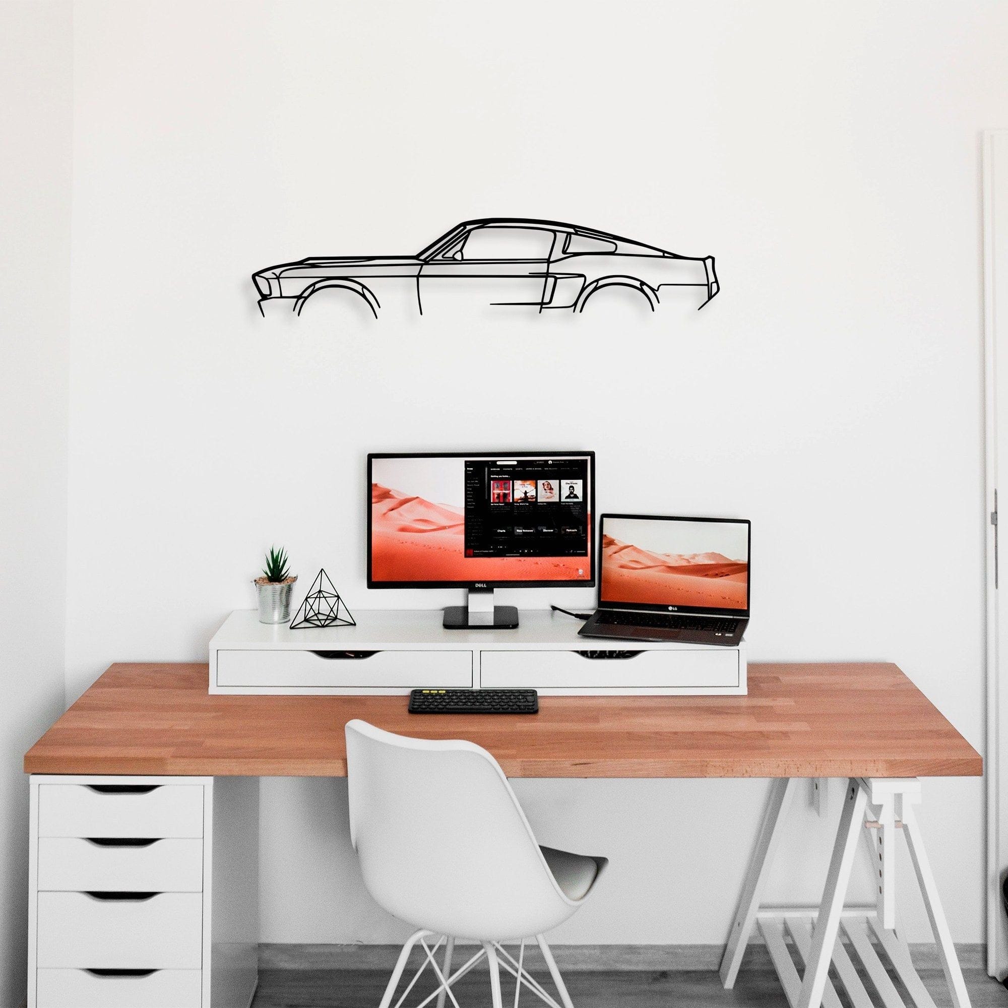 Accesoriu decorativ 891TNL2366, negru, metal, 70x15 cm