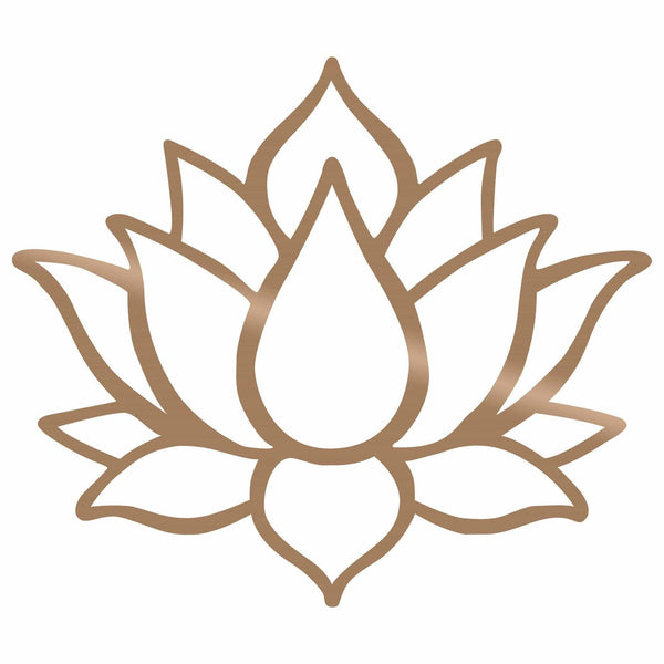 Accesoriu decorativ LOTUS FLOWER 1, auriu, metal, 50x43 cm