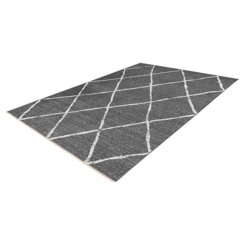 Covor AGADIR 501, 80x150 cm, forma dreptunghiulara, 100% polipropilena Heatset Frisee, gri