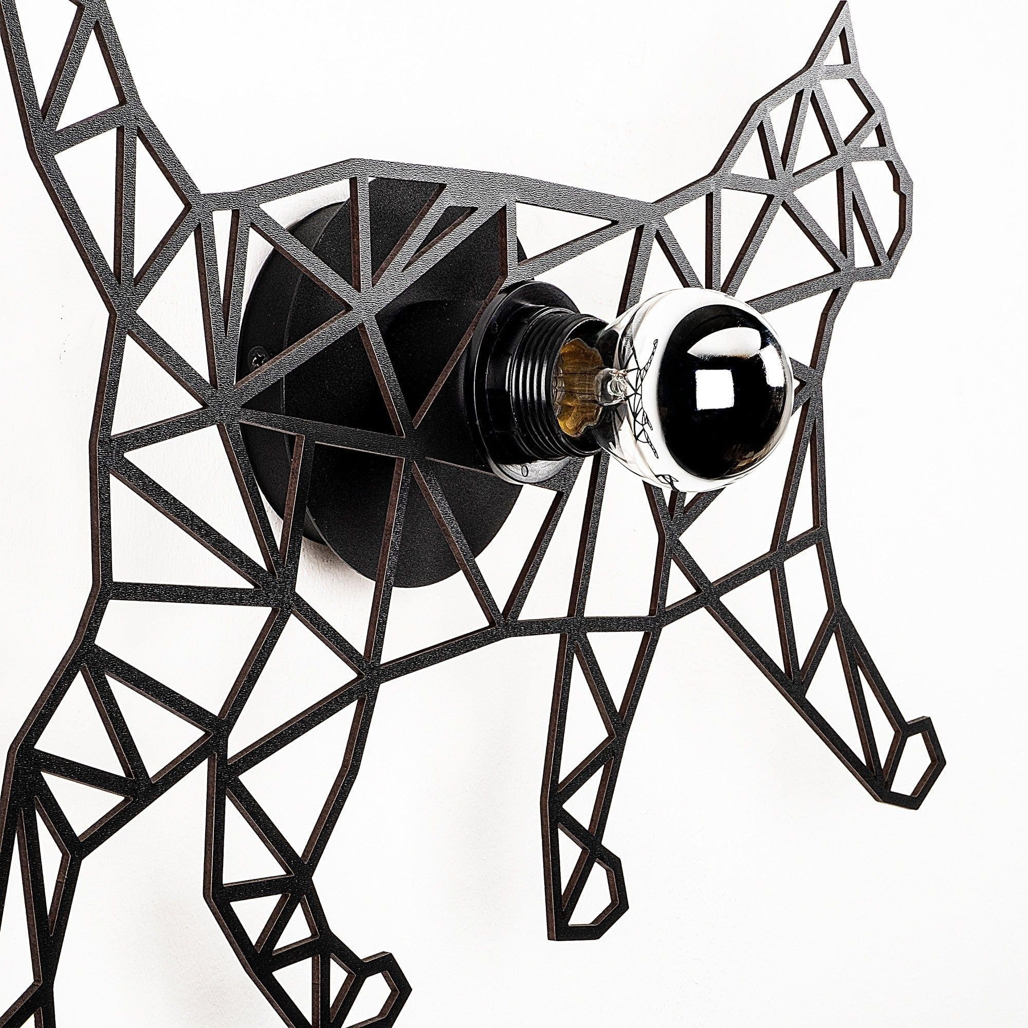 Aplica 595-A, negru, metal, 46x12x37 cm