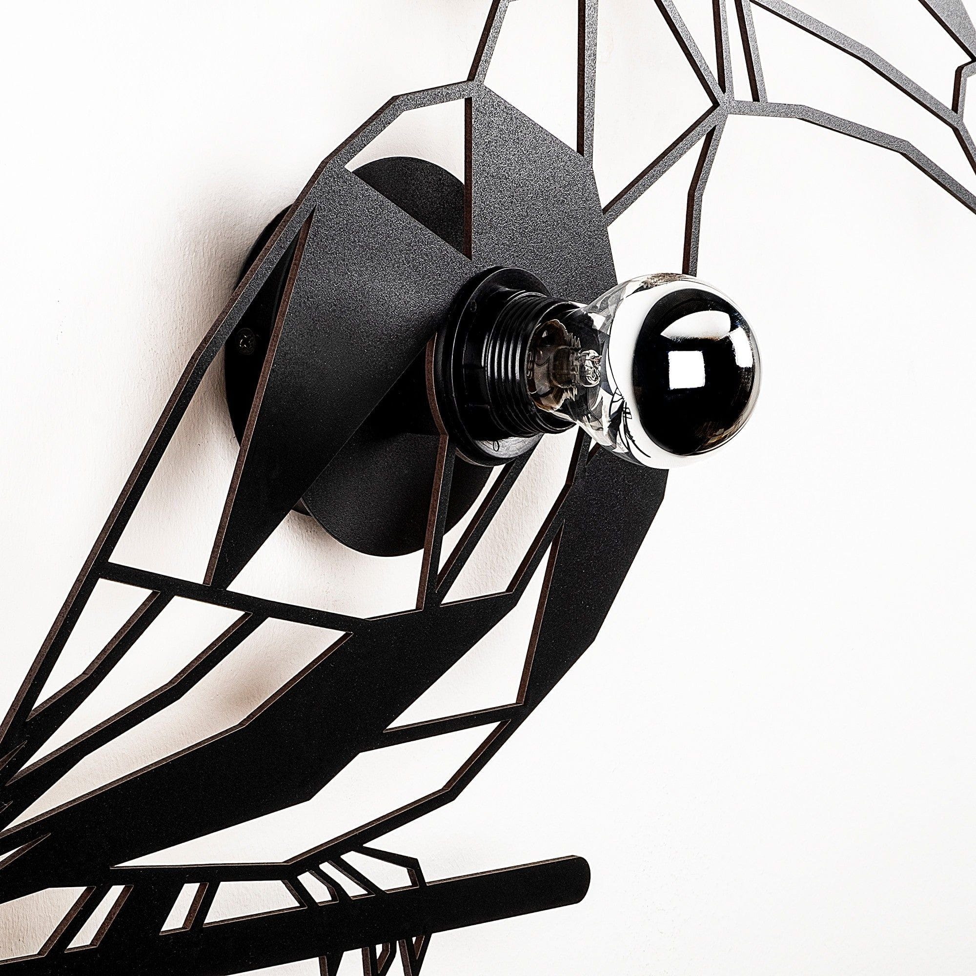 Aplica 611-A, negru, metal, 50x12x49 cm