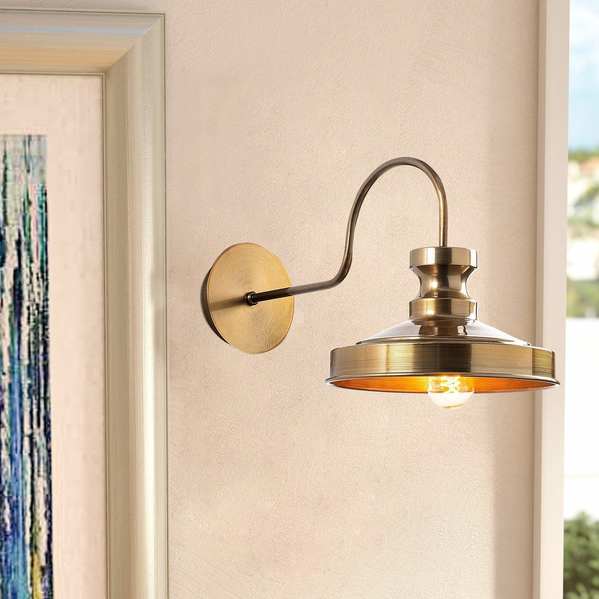 Aplica BERCESTE 182VINTAGE-A, auriu, metal, 22x42x23 cm