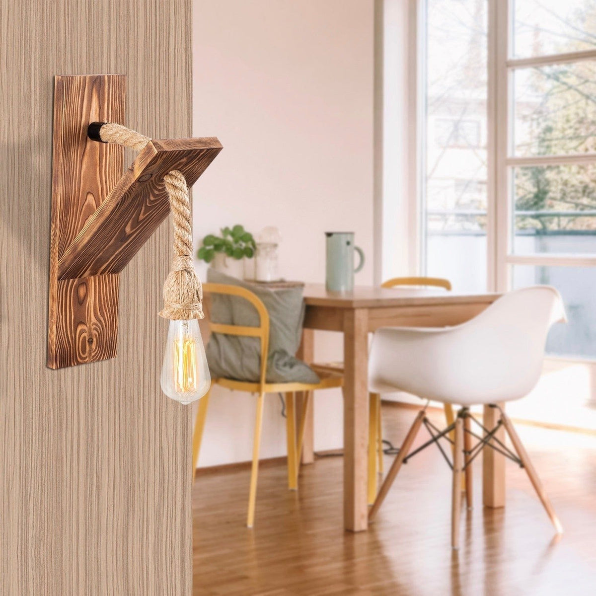 Aplica EREBOS-115-A, stejar, lemn, 11x21x40 cm