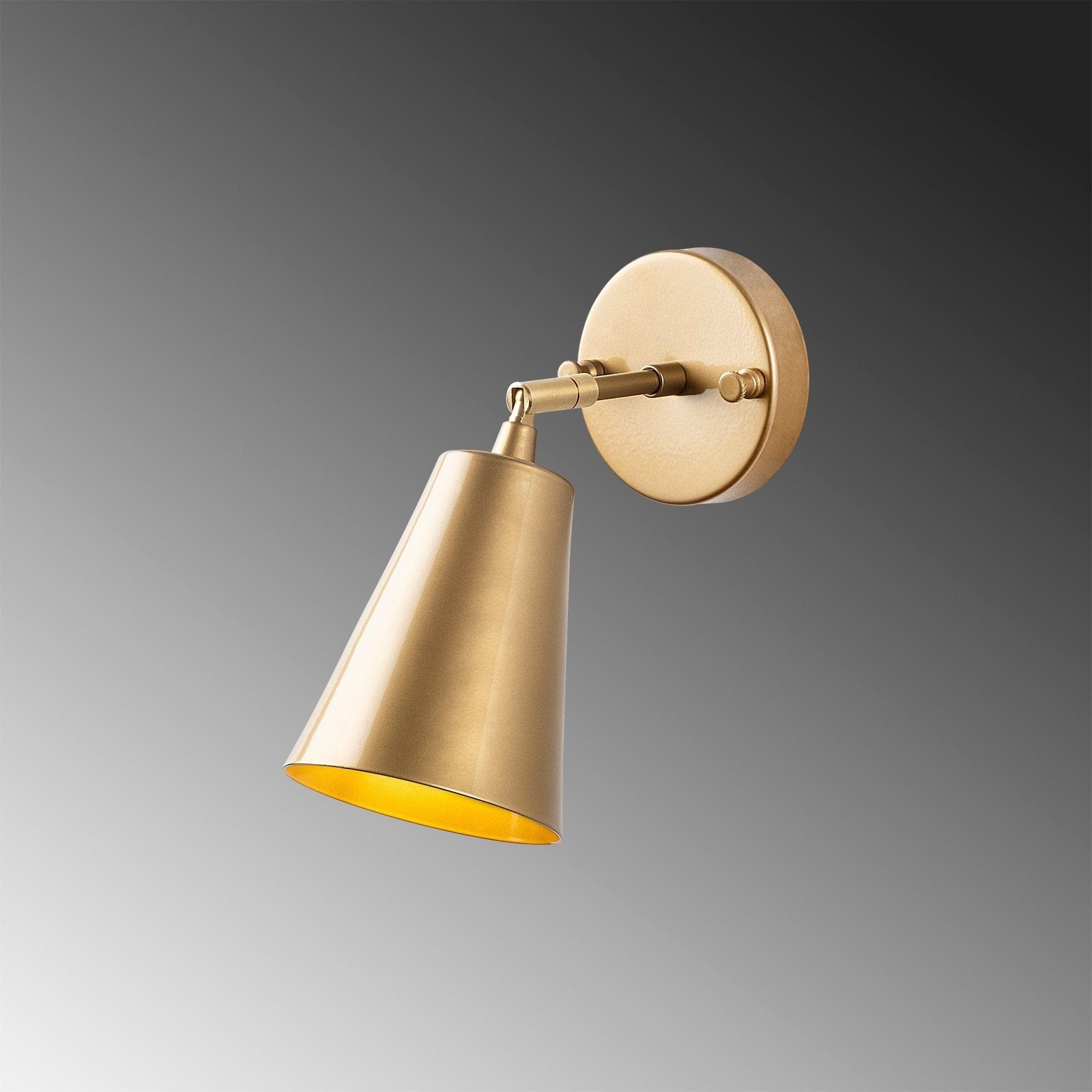 Aplica EVANDER-13190, auriu, metal, 10x26x21 cm
