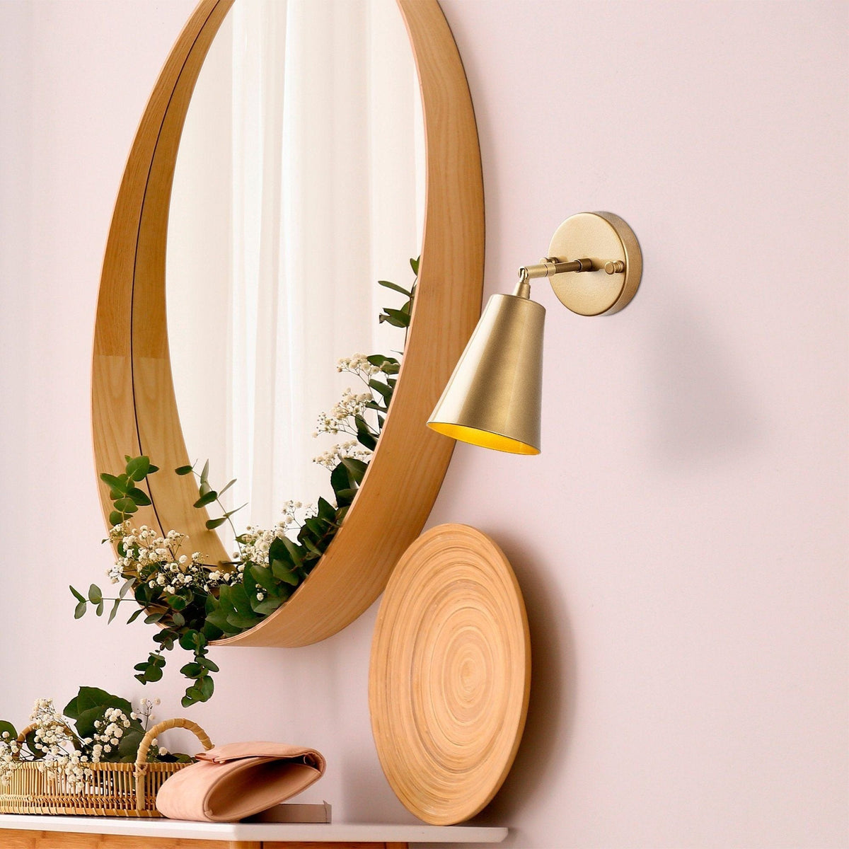 Aplica EVANDER-13190, auriu, metal, 10x26x21 cm