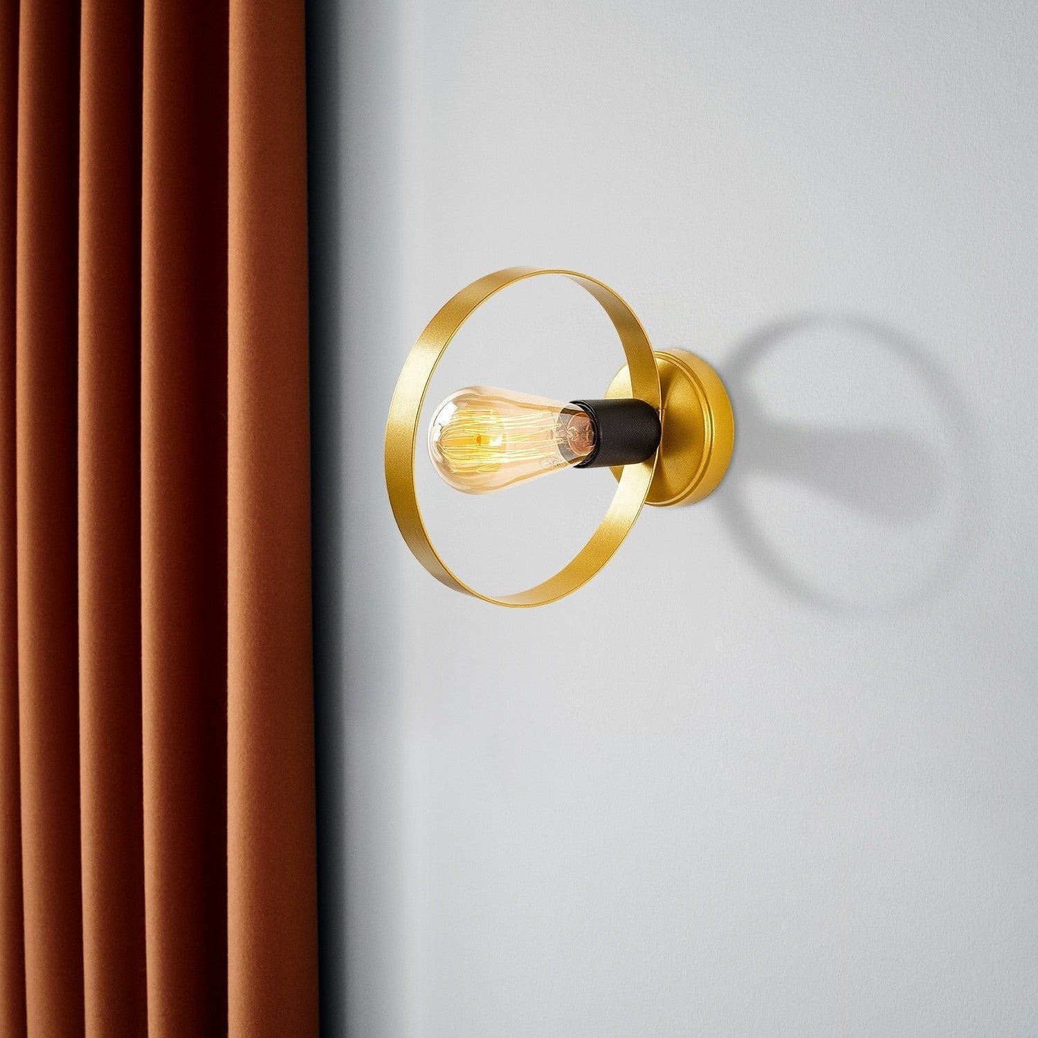 Aplica HALKA-3931, auriu, metal, 4x23x20 cm