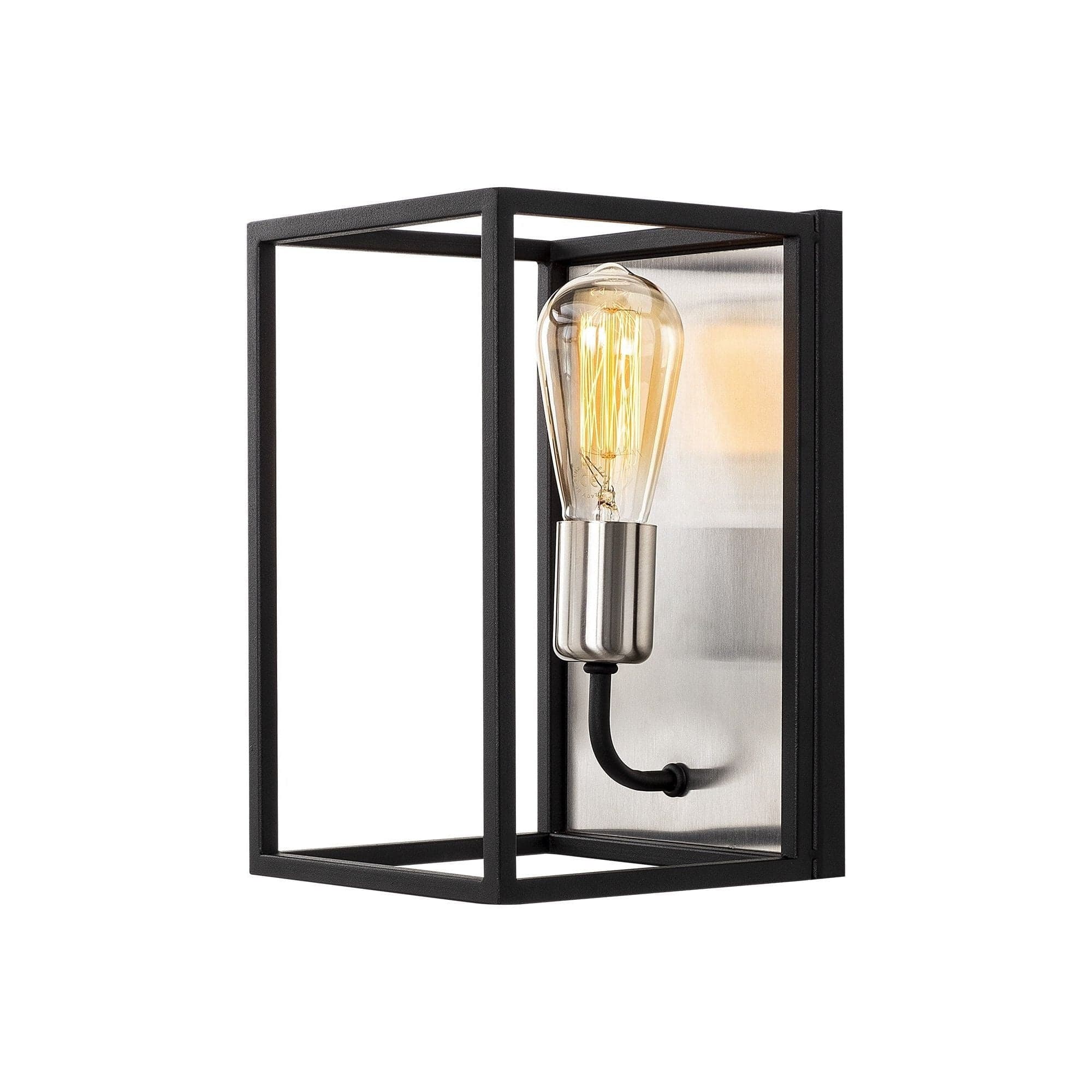 Aplica KAFES-5561, negru, metal, 17x19x28 cm