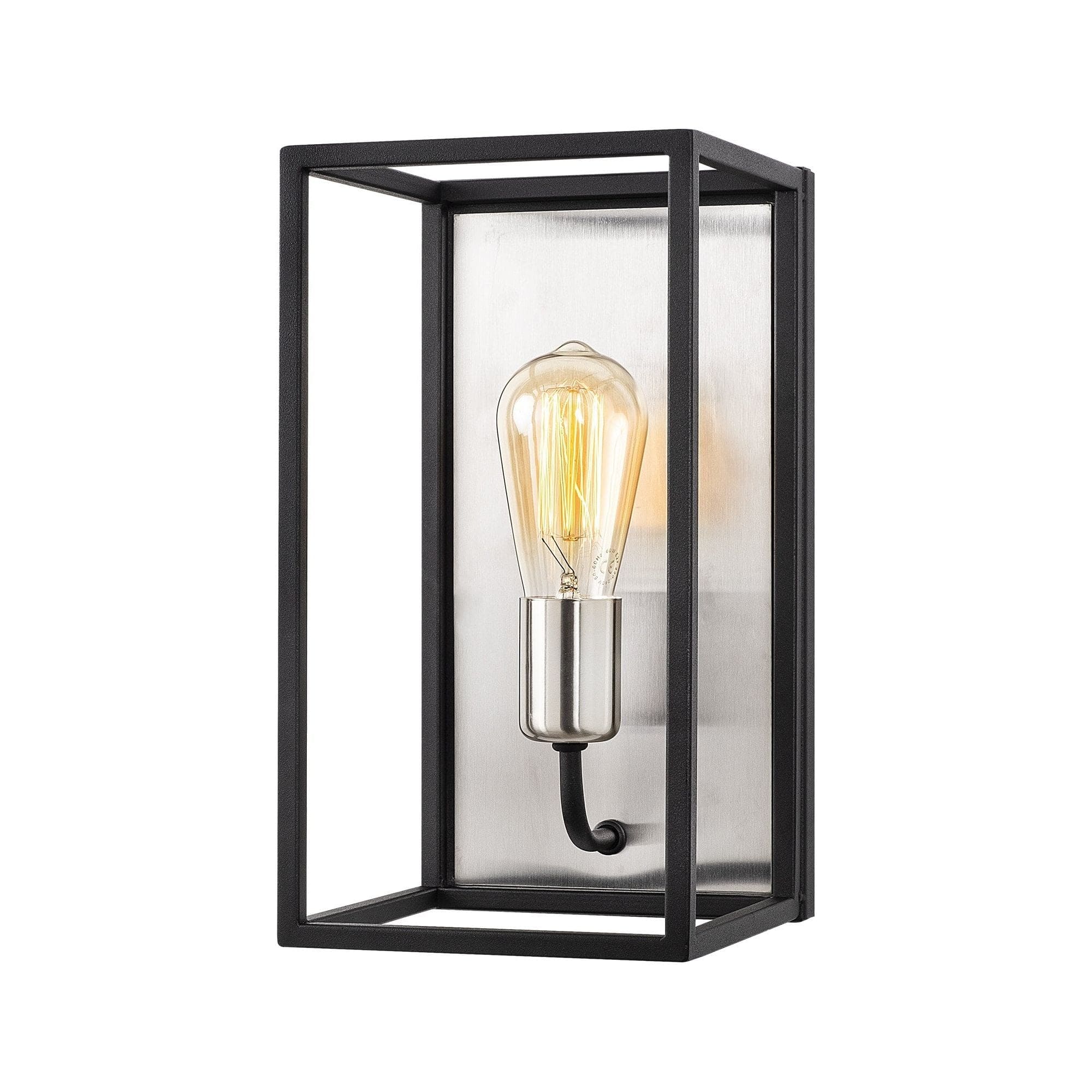 Aplica KAFES-5566, negru, metal, 17x19x32 cm