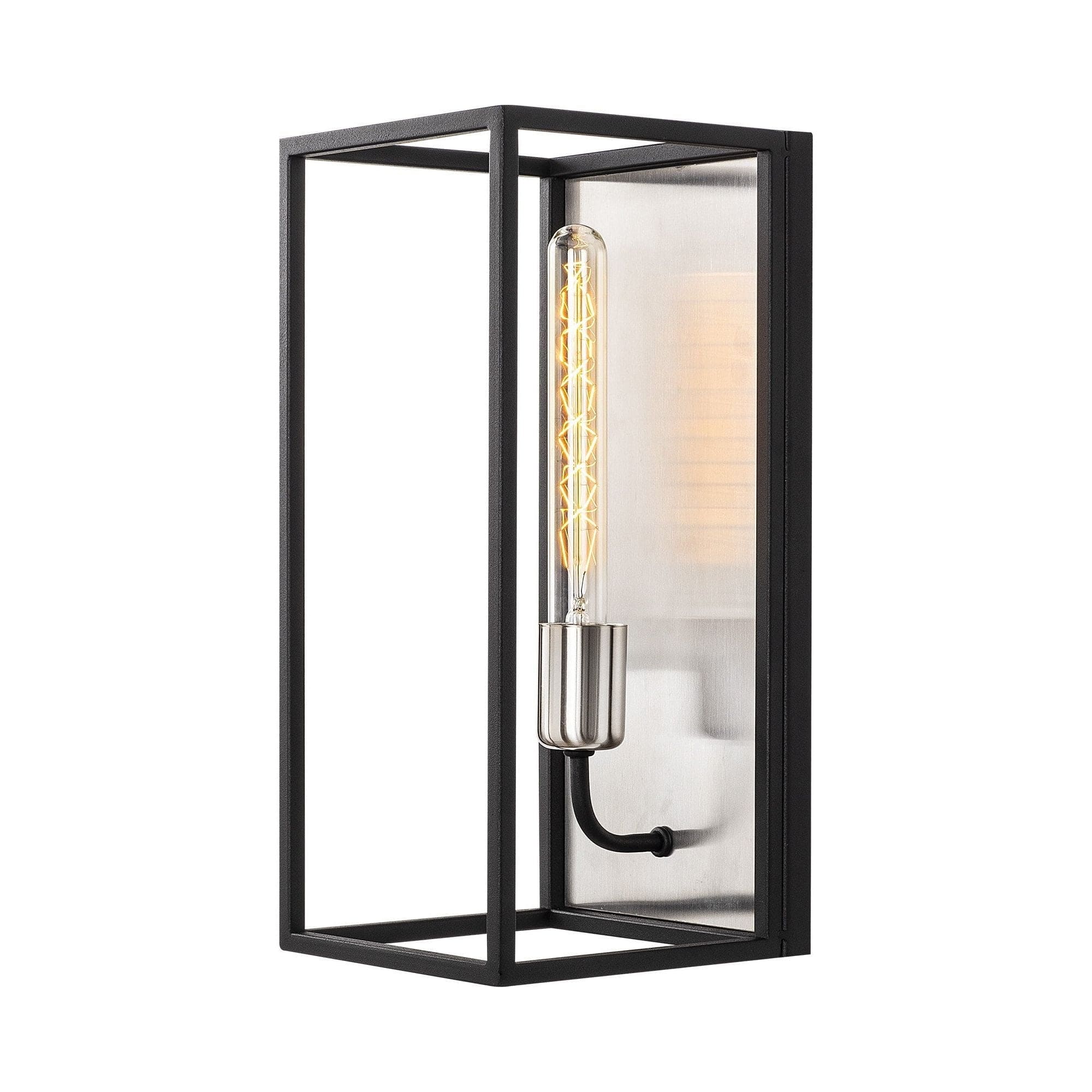 Aplica KAFES-5571, negru, metal, 17x19x39 cm