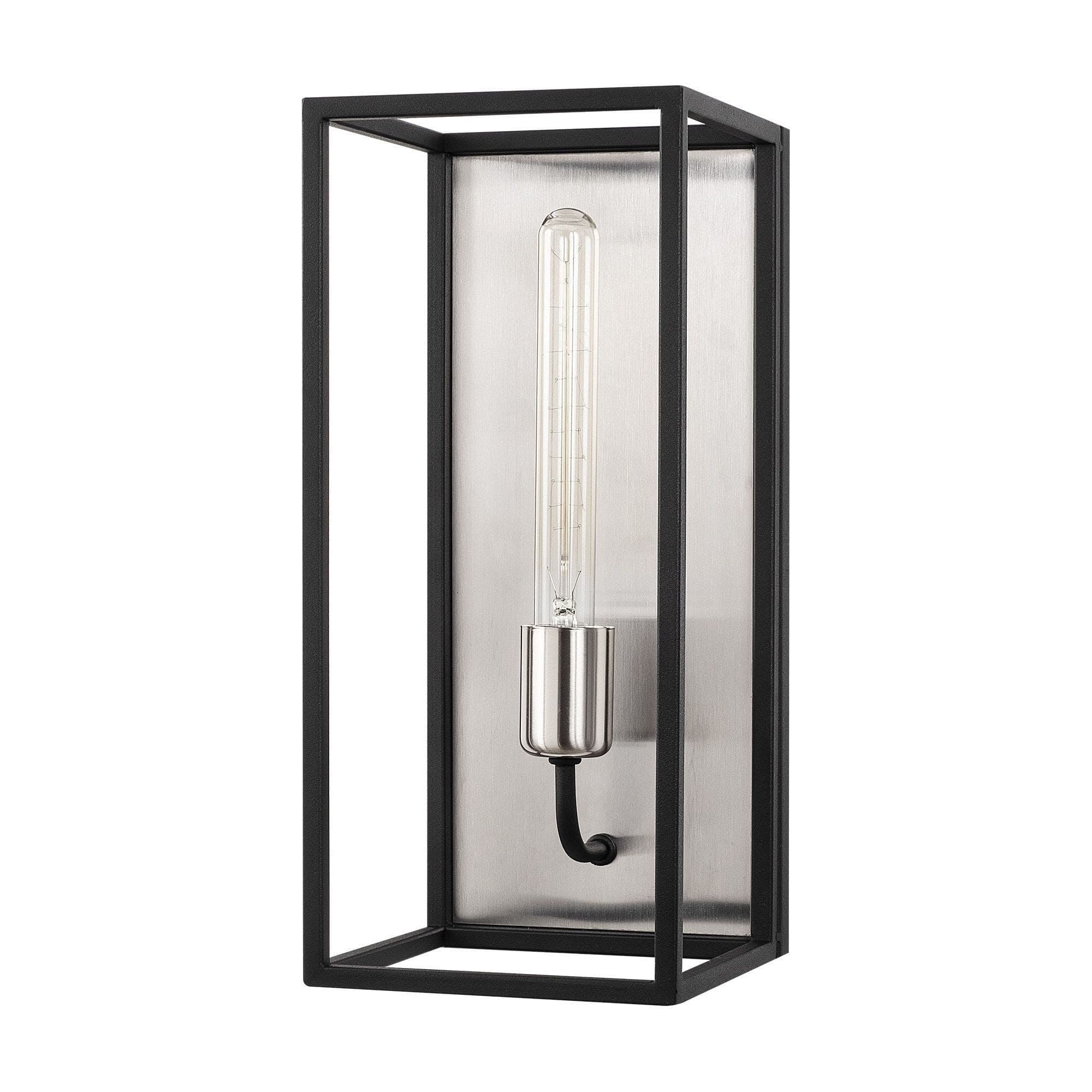 Aplica KAFES-5571, negru, metal, 17x19x39 cm