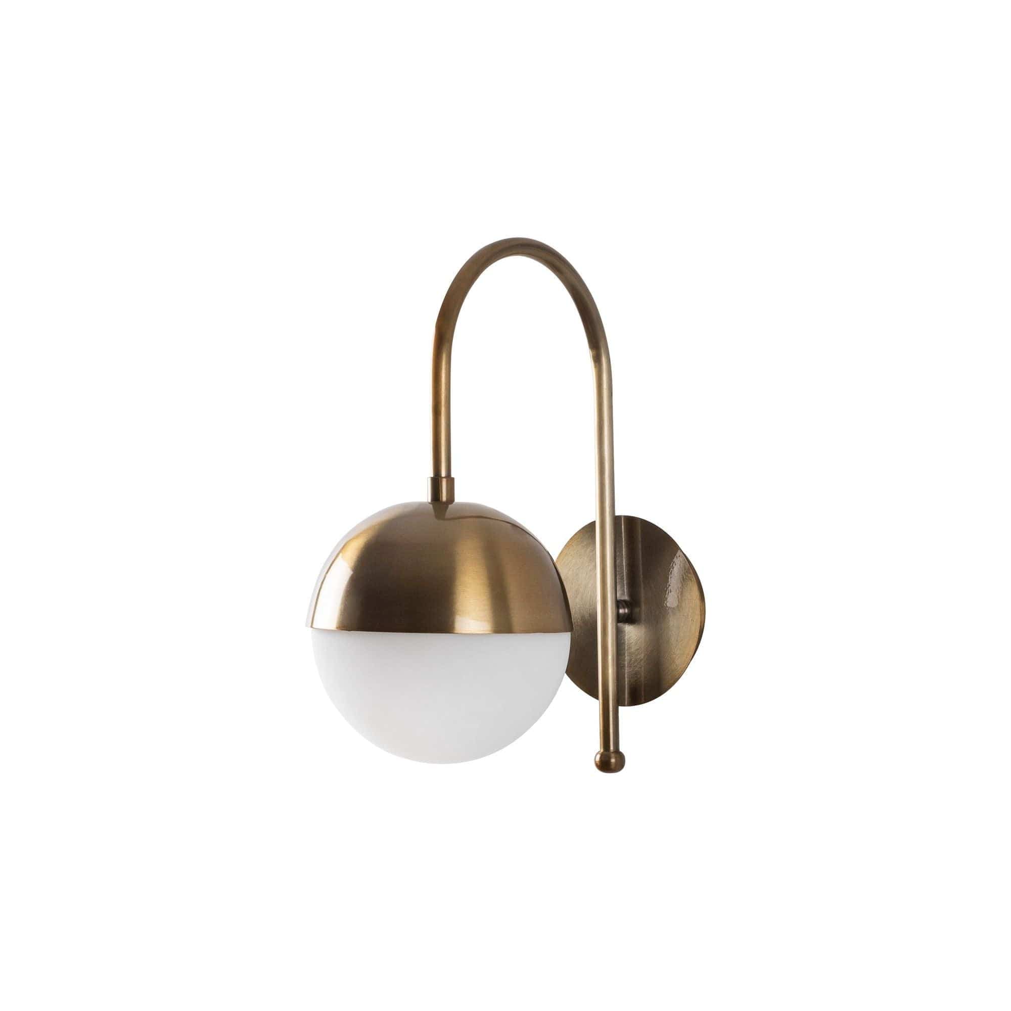 Aplica KARSOR 3300, bronz/alb, metal/sticla, 15x25x30 cm