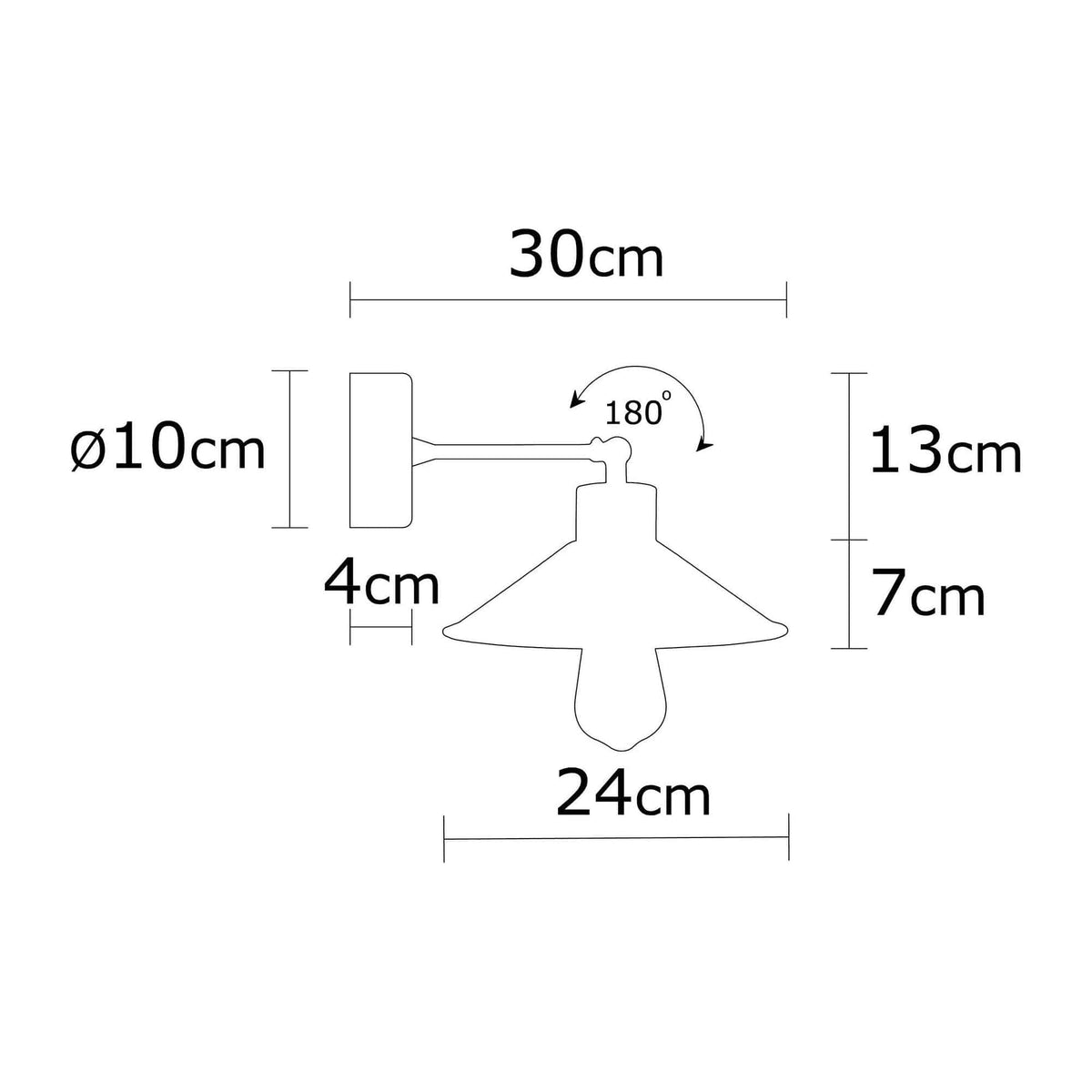 Aplica MANAVGAT-N-627, turcoaz/stejar, metal/lemn, 24x20 cm