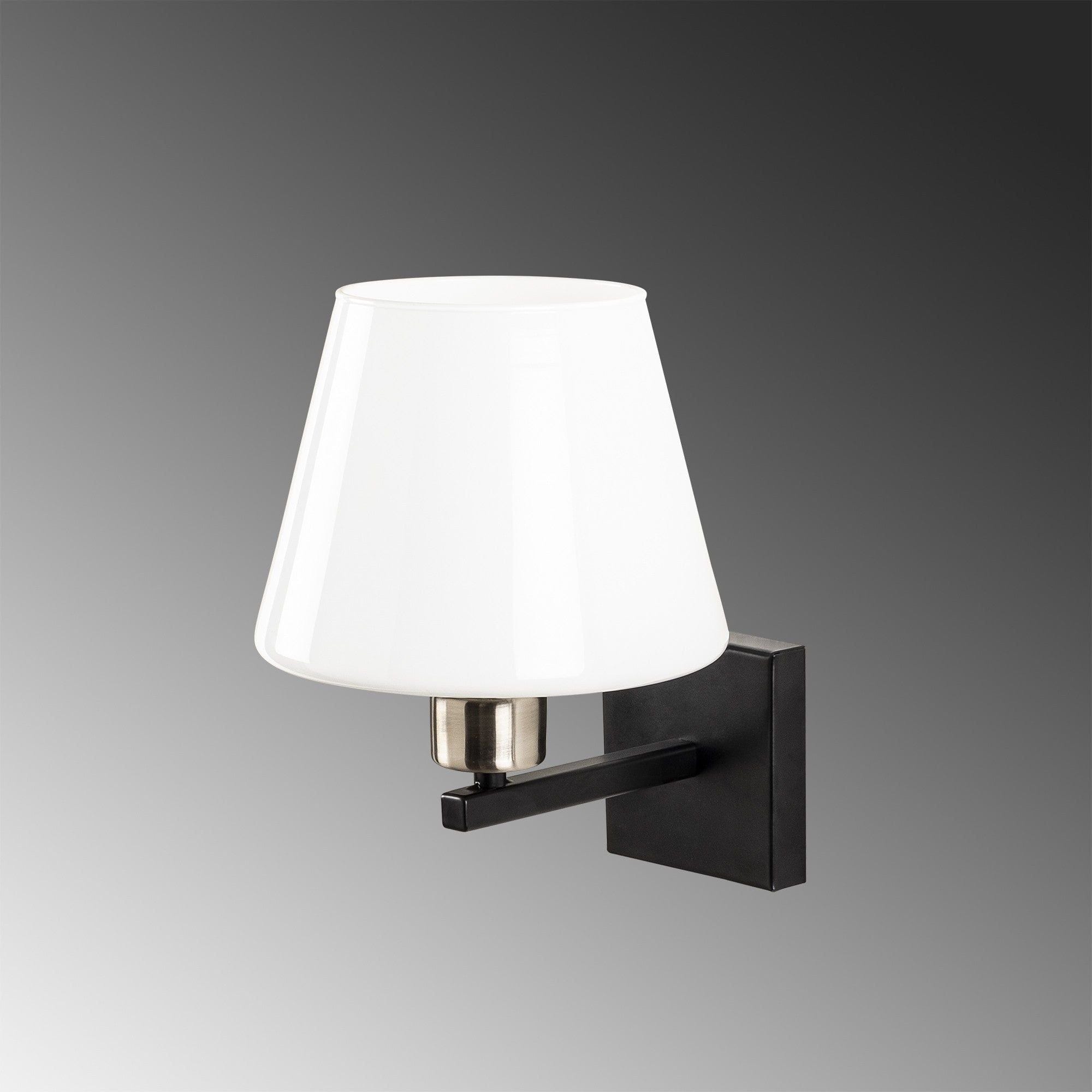 Aplica PROFIL 4661, negru/alb, metal/sticla, 19x22x25 cm