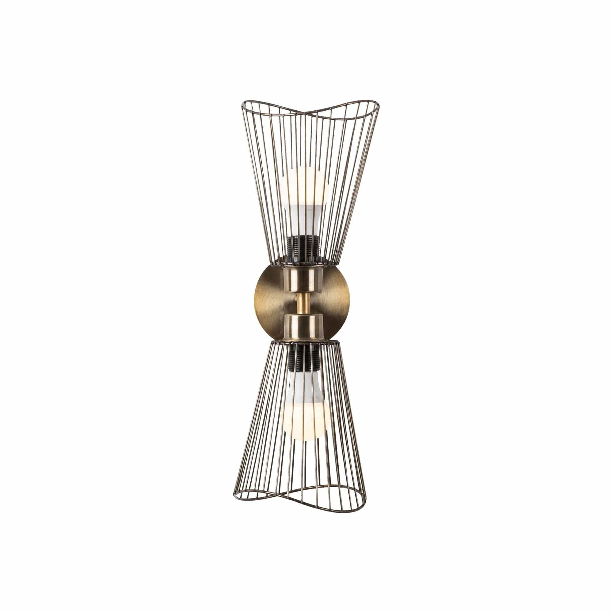 Aplica ZEYNO-3296, bronz, metal, 16x16x48 cm