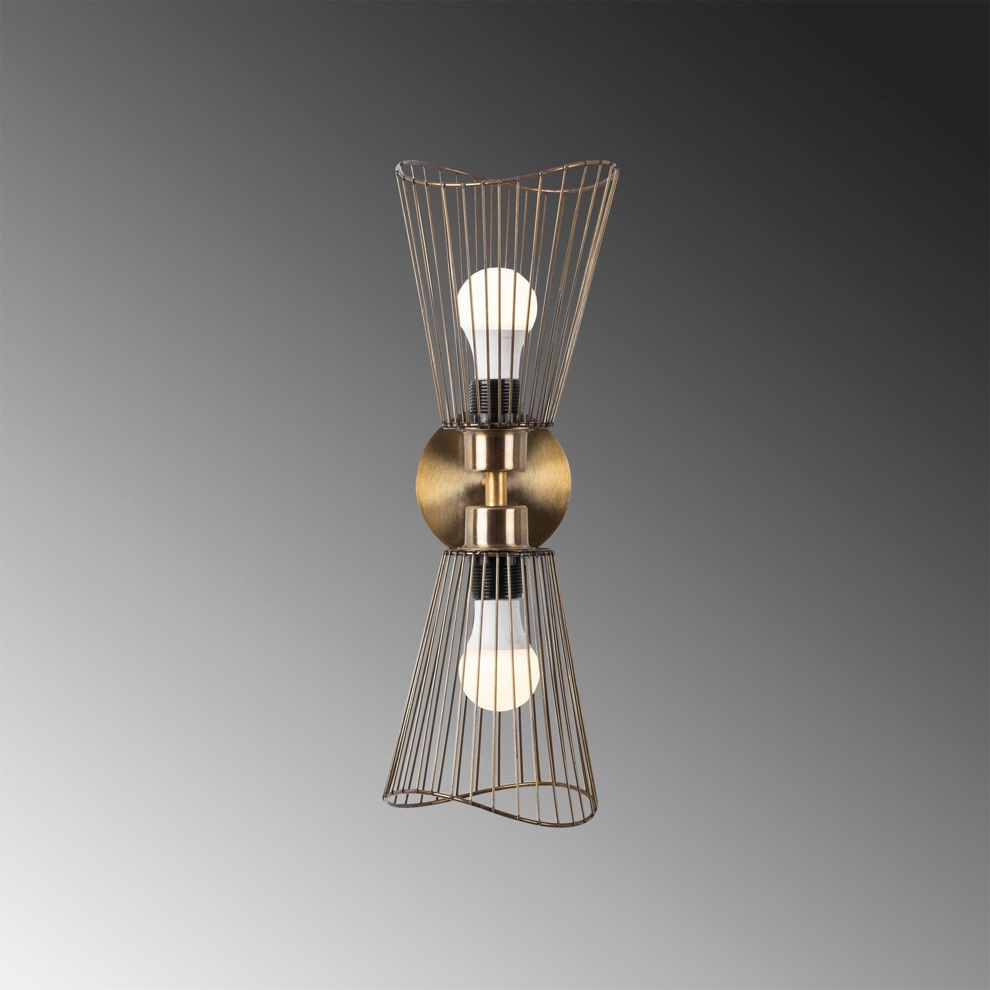 Aplica ZEYNO-3296, bronz, metal, 16x16x48 cm